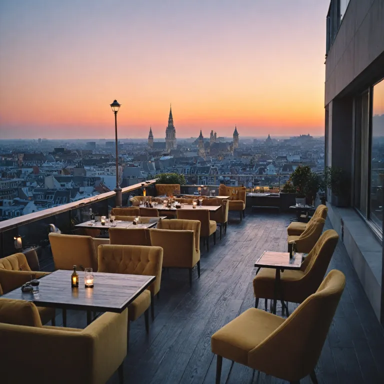 Brussels luxury hotels offering rooftop bars and panoramic city views